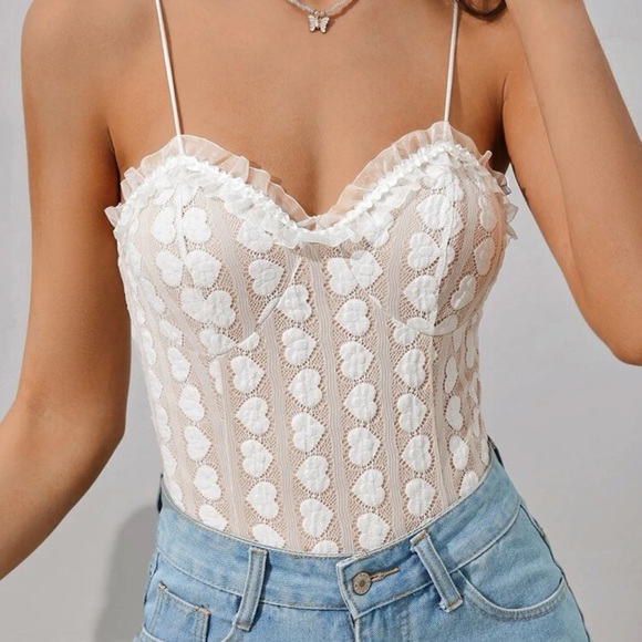 Heart bodysuit size L - Picture 3 of 3